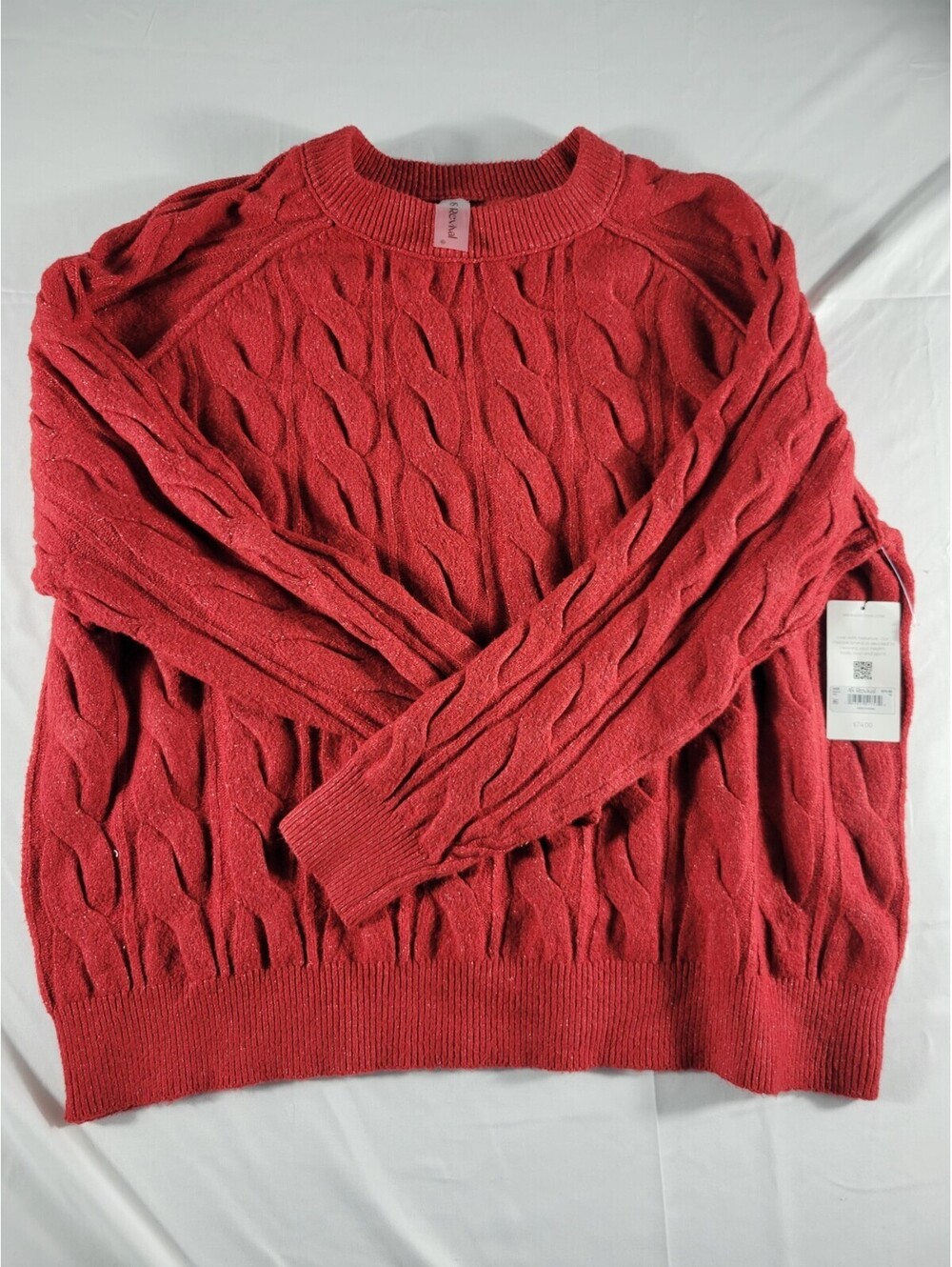 As Revival Red Knit Cardigan Sweater Cardigan X Large NWT Soft